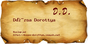 Dózsa Dorottya névjegykártya